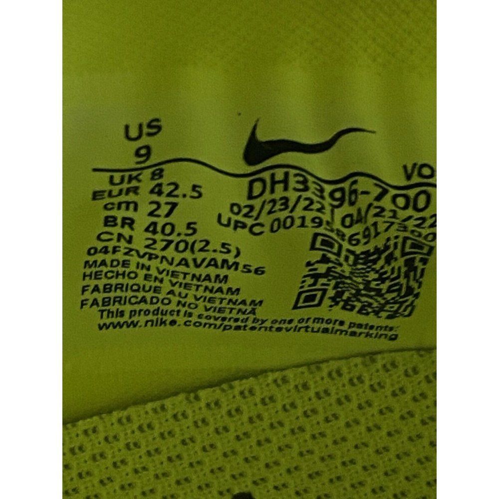 Nike Superrep Cycle 2 NN Men's Size 9 Volt Black-White DH3396-700 NEW - Picture 14 of 15